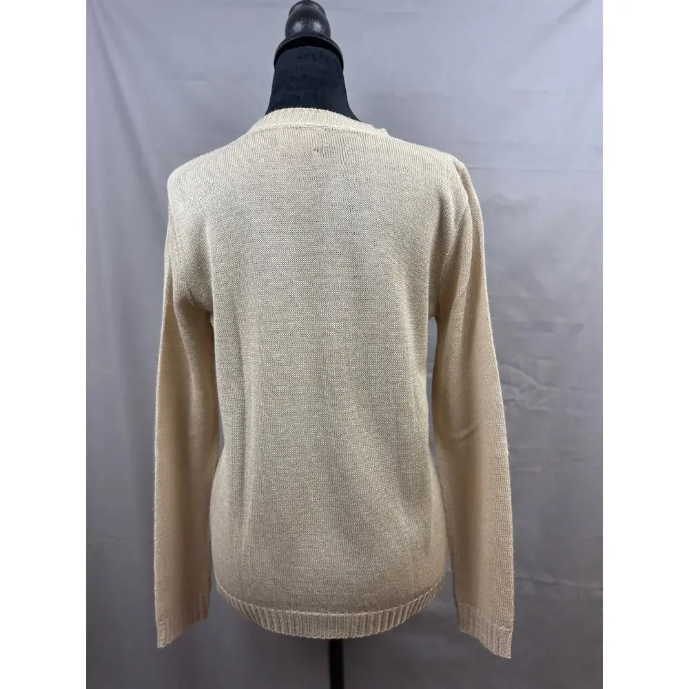 Sidney Gould Vintage Granny Long Sleeve Crochet Knit Button Cardigan Sweater - Picture 4 of 6